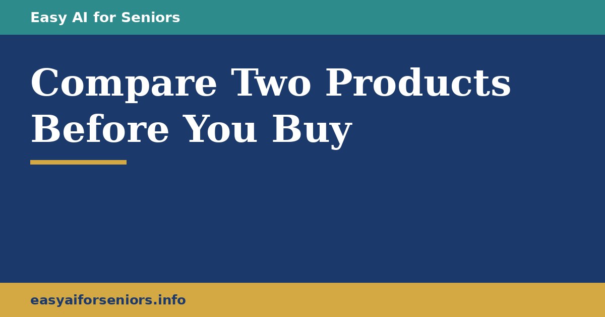 How to Compare Two Products With AI Before You Buy