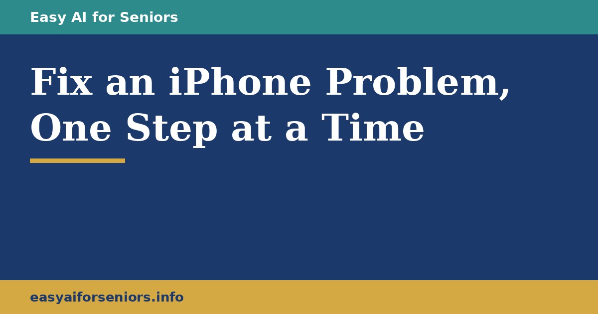 How to Fix an iPhone Problem With AI, One Step at a Time