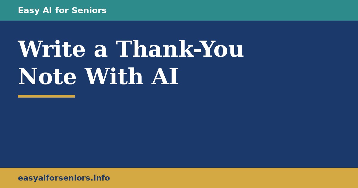 How to Write a Thank-You Note With AI